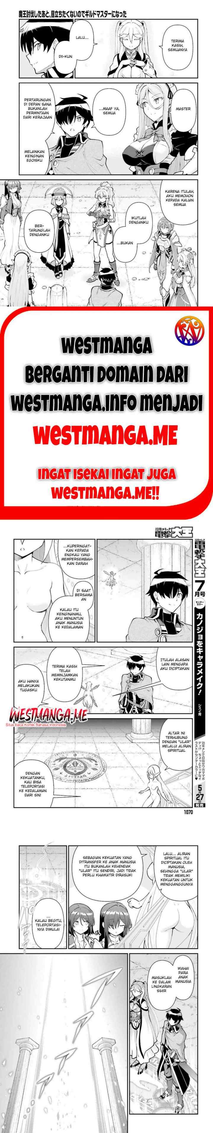 Maou Toubatsu Shita Ato, Medachitakunai node Guild Master ni Natta chapter 53 halaman 5