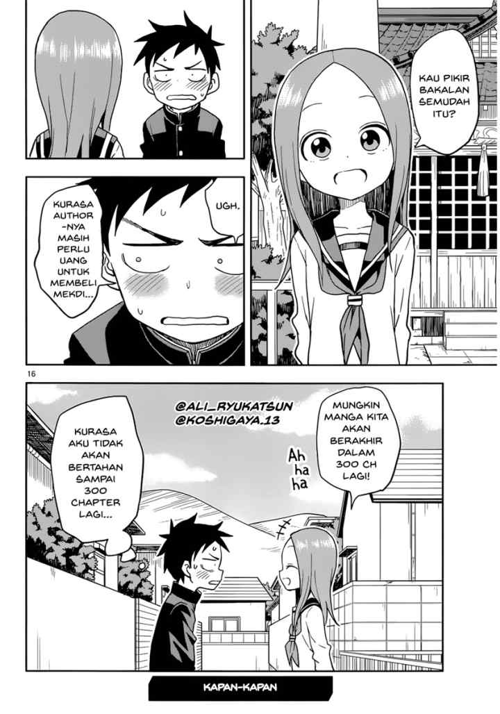 Karakai Jouzu no Takagi-san chapter 158 halaman 13
