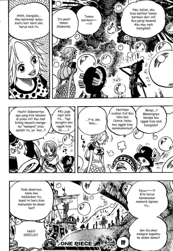 One Piece chapter 496 halaman 17