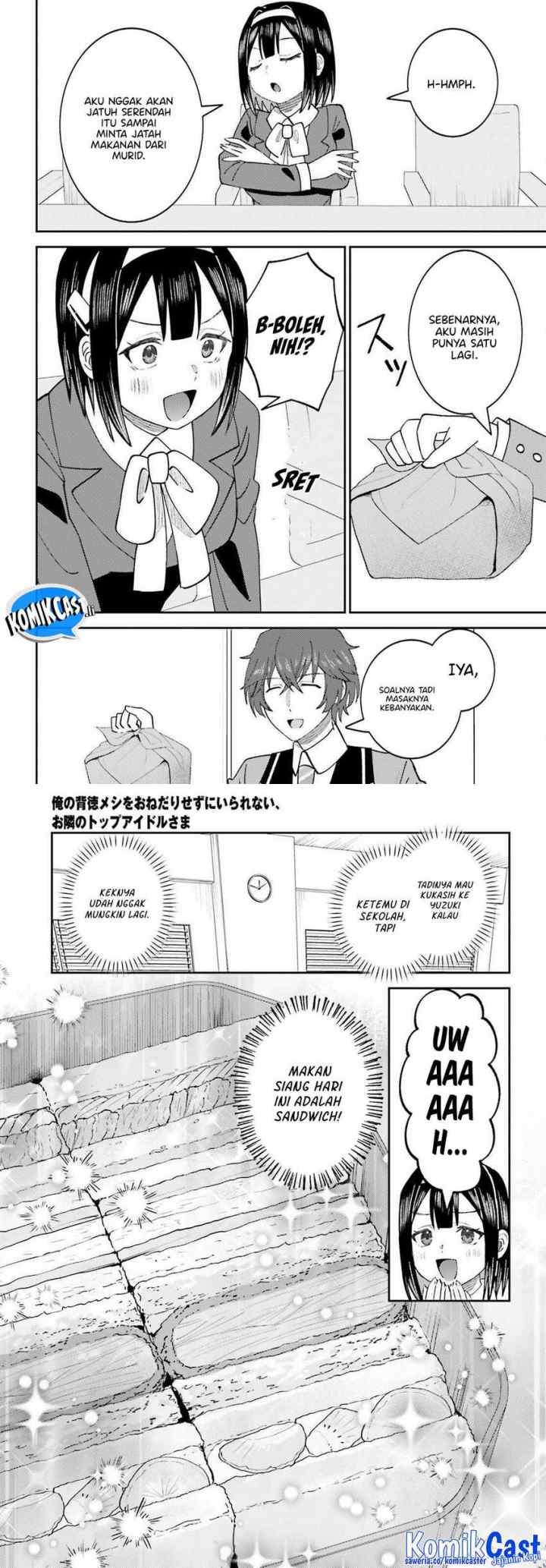 Ore no Haitoku Meshi o Onedari Sezu ni Irarenai, Otonari no Top Idol-sama chapter 11 halaman 9