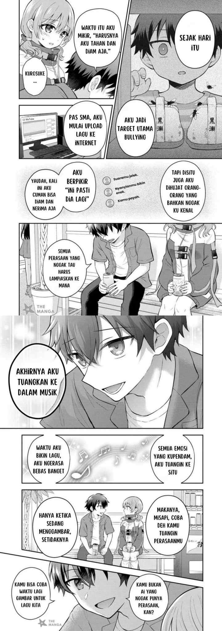 Tonari no Seki no Inkya Joshi ga Oshi Utaite Datta - Ore no Kyoku wo Uttatekure! chapter 9.1 halaman 6