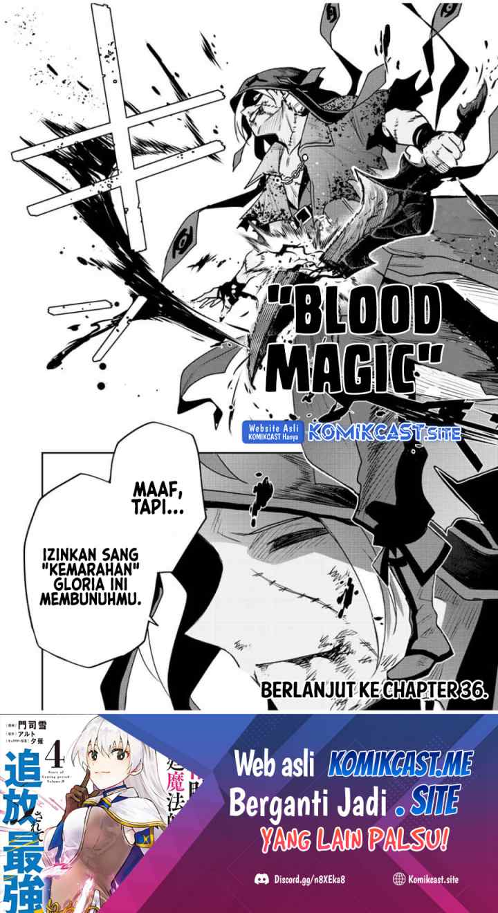 A Court Magician, Who Was Focused On Supportive Magic Because His Allies Were Too Weak, Aims To Become The Strongest After Being Banished chapter 35 halaman 17