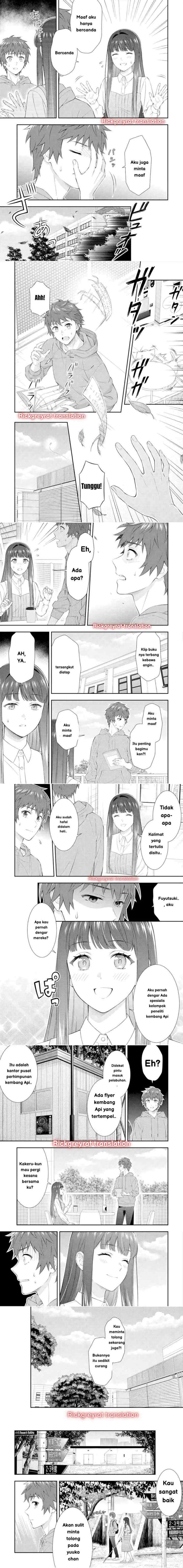 Toumei na Yoru ni Kakeru-kun to, Me ni Mienai Koi wo Shita chapter 3 halaman 4