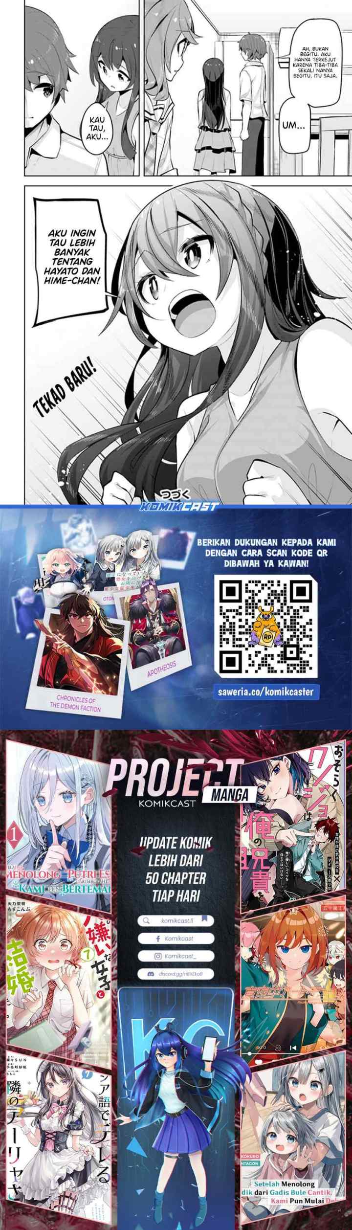 A Neat and Pretty Girl at My New School Is a Childhood Friend Who I Used To Play With Thinking She Was a Boy chapter 23 halaman 15