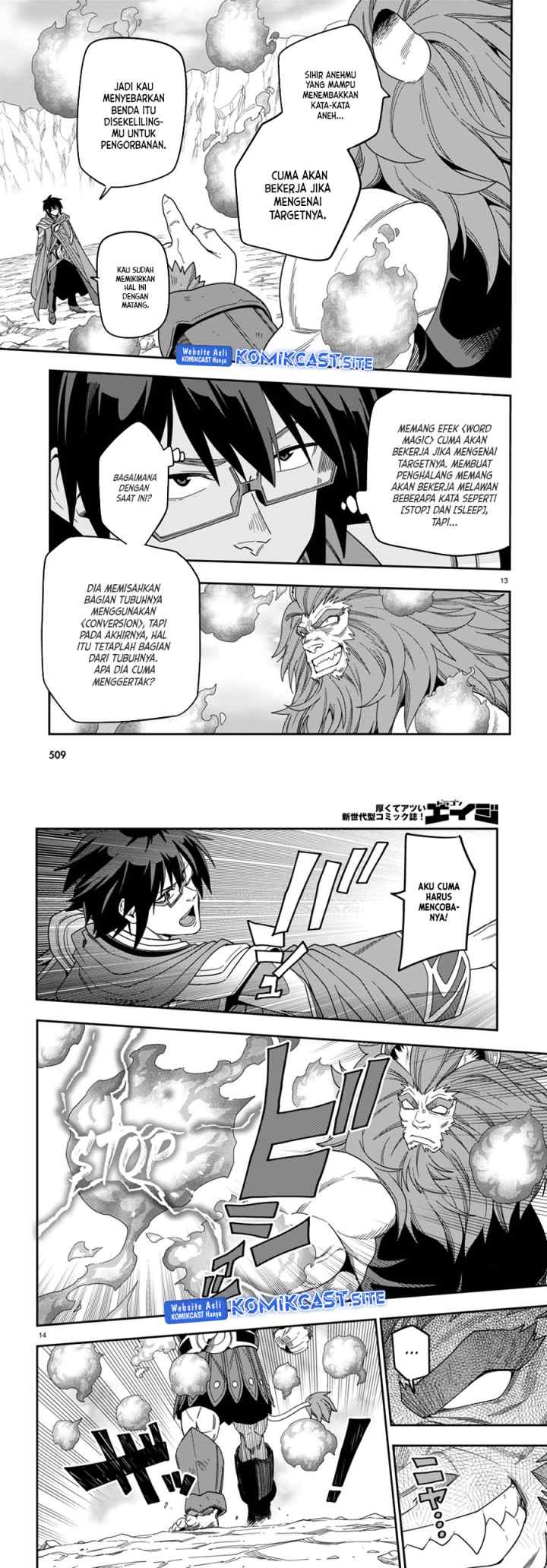 Konjiki no Moji Tsukai: Yuusha Yonin ni Makikomareta Unique Cheat chapter 91 halaman 8