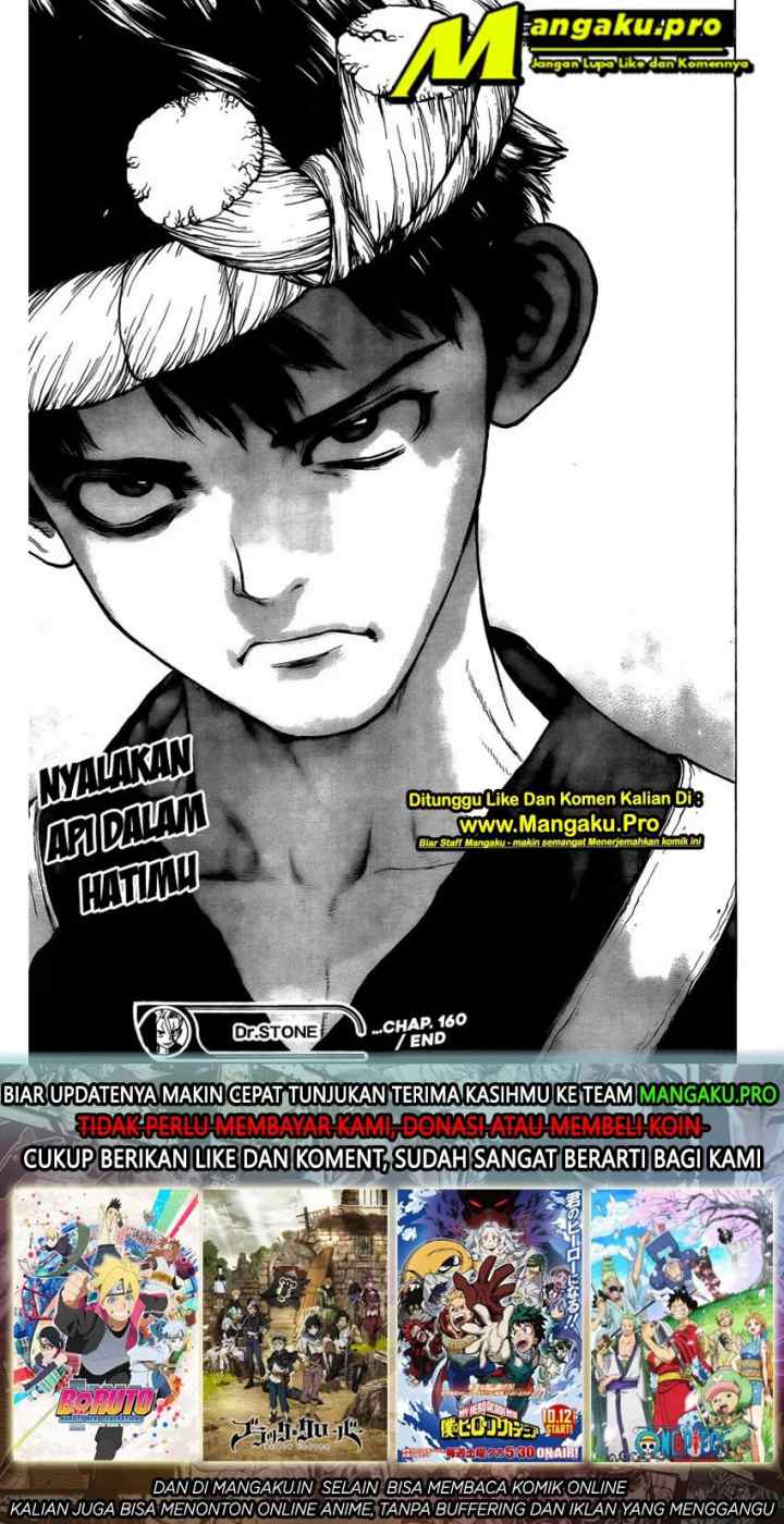 Dr. Stone chapter 160 halaman 19