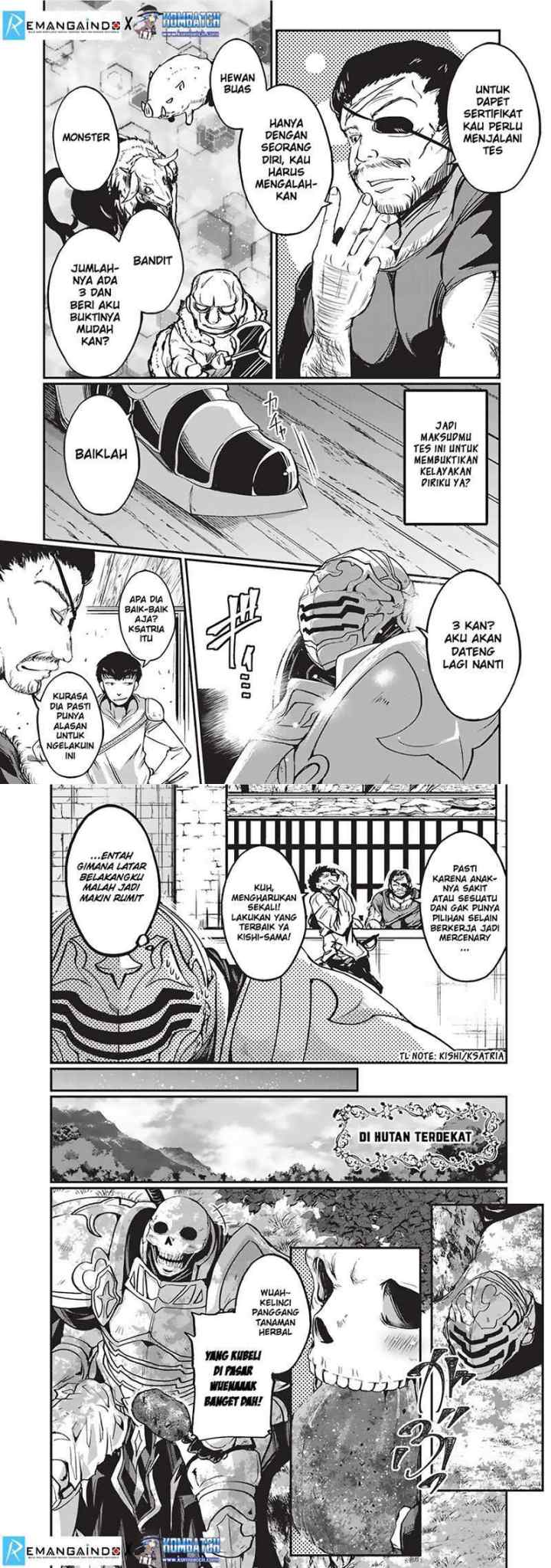 Gaikotsu Kishi-sama, Tadaima Isekai e Odekakechuu chapter 2 halaman 4