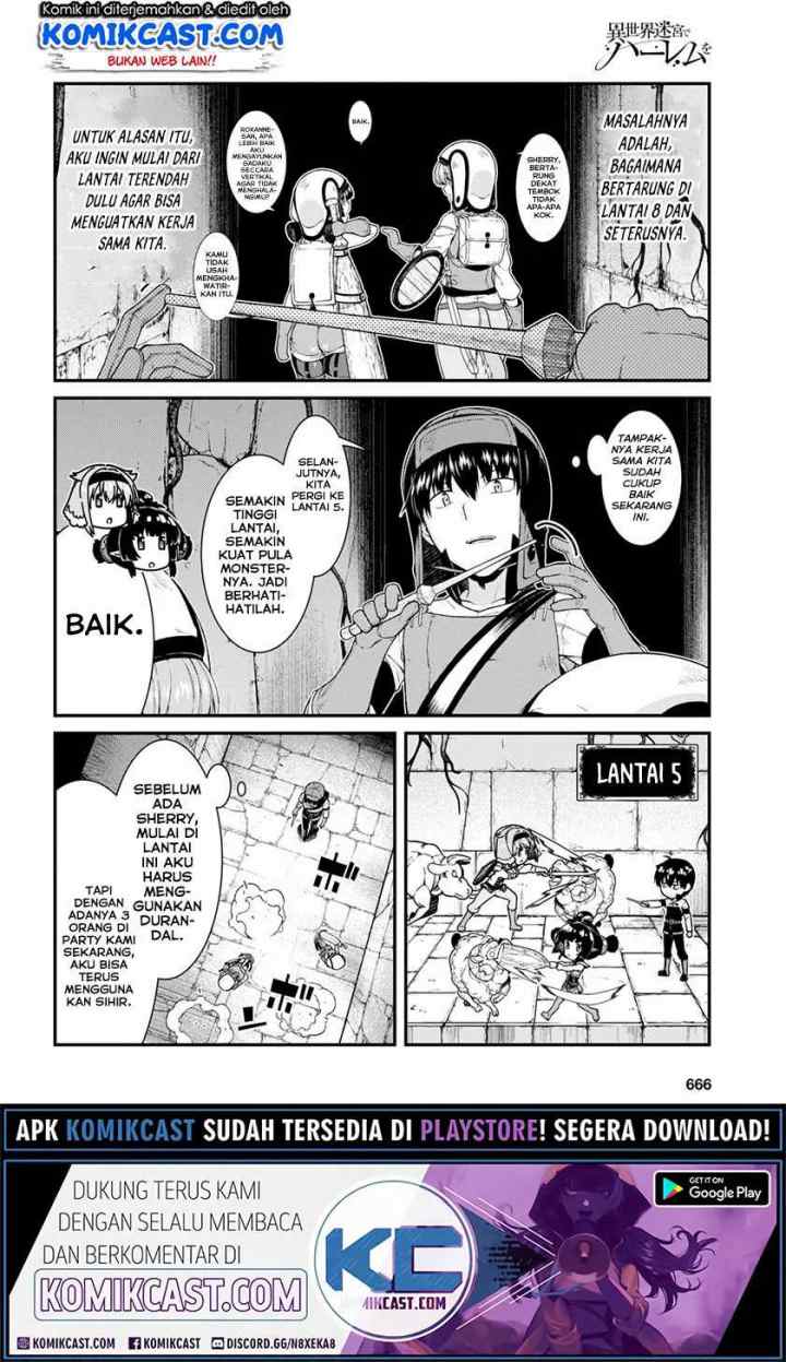 Isekai Meikyuu de Harem wo chapter 45 halaman 16