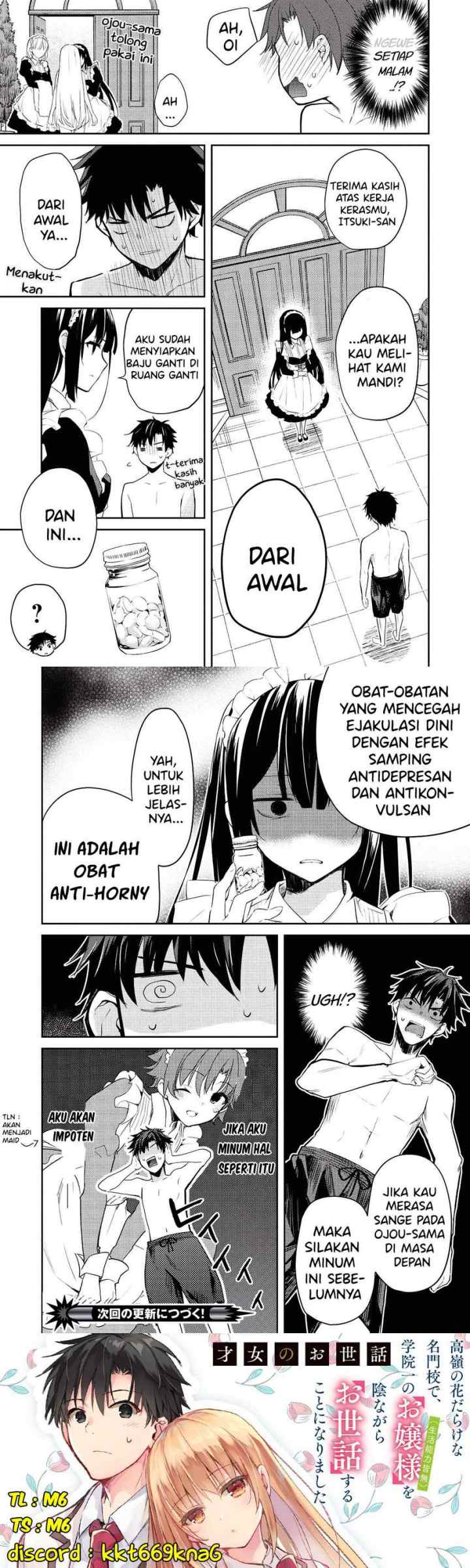 Saijo no Osewa ~Takane no Hana Darakena Meimon Kou de, Gakuin Ichi no Ojou-sama (Seikatsu Noryoku Kaimu) o Kagenagara Osewa suru Koto ni Narimashita~ chapter 6.1 halaman 8