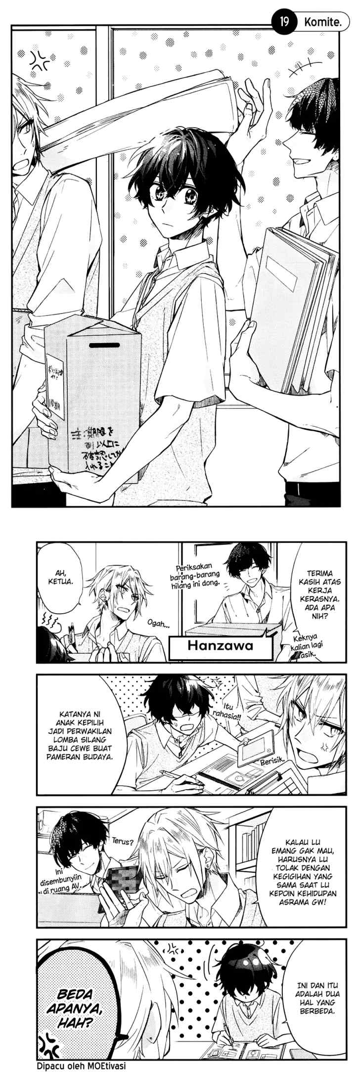 Sasaki to Miyano chapter 19 halaman 4