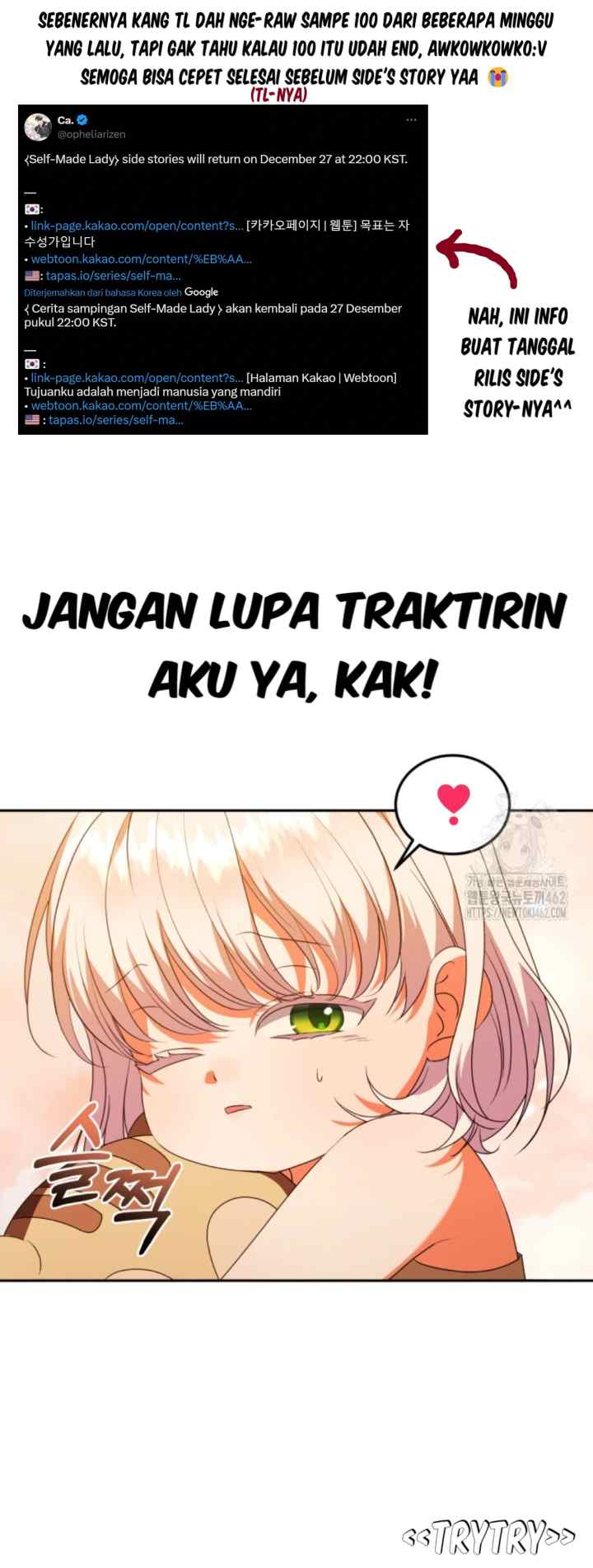 The Goal is to be Self-made Lady chapter 91 halaman 20
