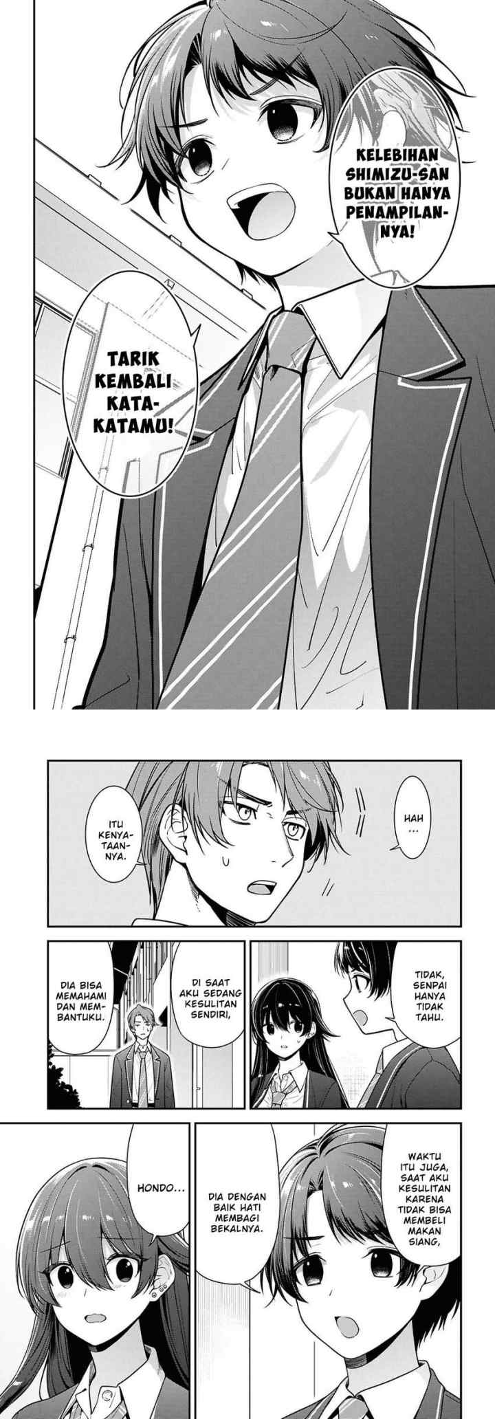 Tonari no Seki no Yankee Shimizu-san ga Kami o Kuroku Sometekita chapter 9 halaman 11