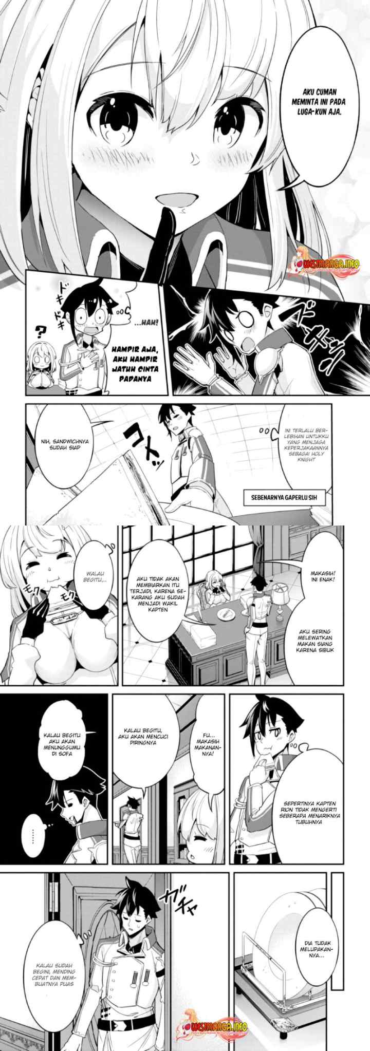 Seikishi ni Natta kedo Danchou no Oppai ga Sugosugite Kokoro ga Kiyomerarenai chapter 4 halaman 10