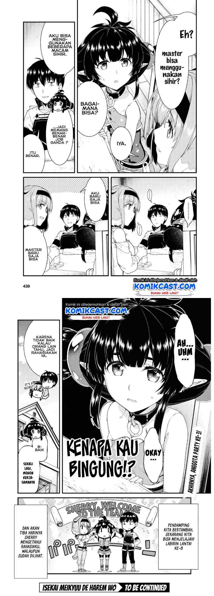 Isekai Meikyuu de Harem wo chapter 38 halaman 17
