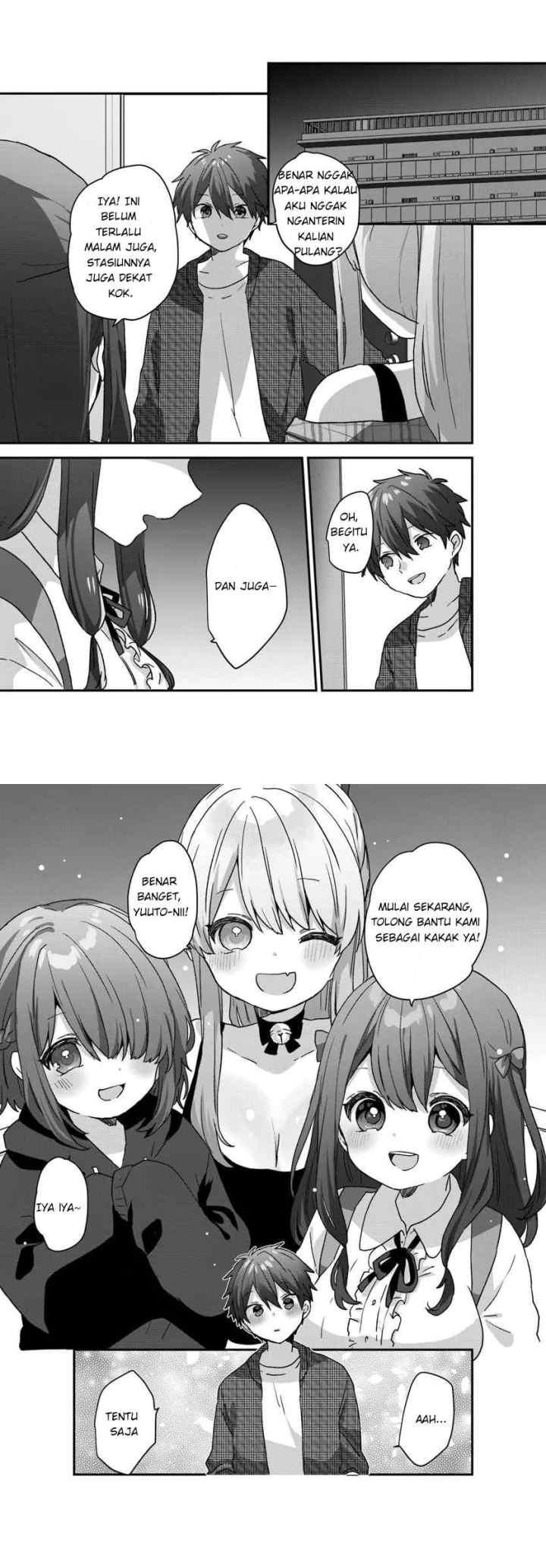 Daigaku Nyuugakuji Kara Uwasa Sareteita Bishoujo San Shimai, Ikiwakareteita Gimai Datta chapter 2.2 halaman 15