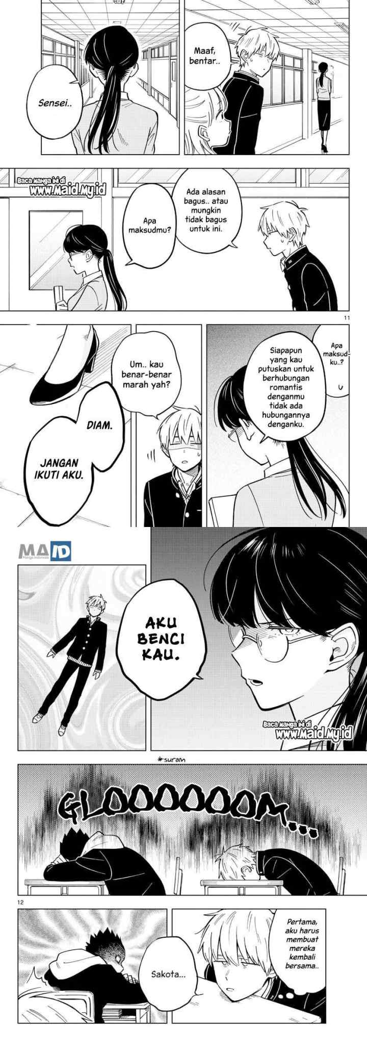 Sensei wa Koi wo Oshierarenai chapter 17 halaman 8