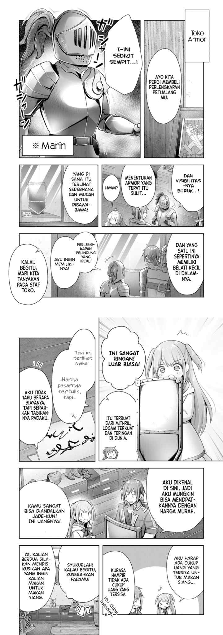 Uketsukejo ni Kokuhaku Shitakute Girudo ni Kayoitsumetara Eiyu ni Natteta chapter 10 halaman 9
