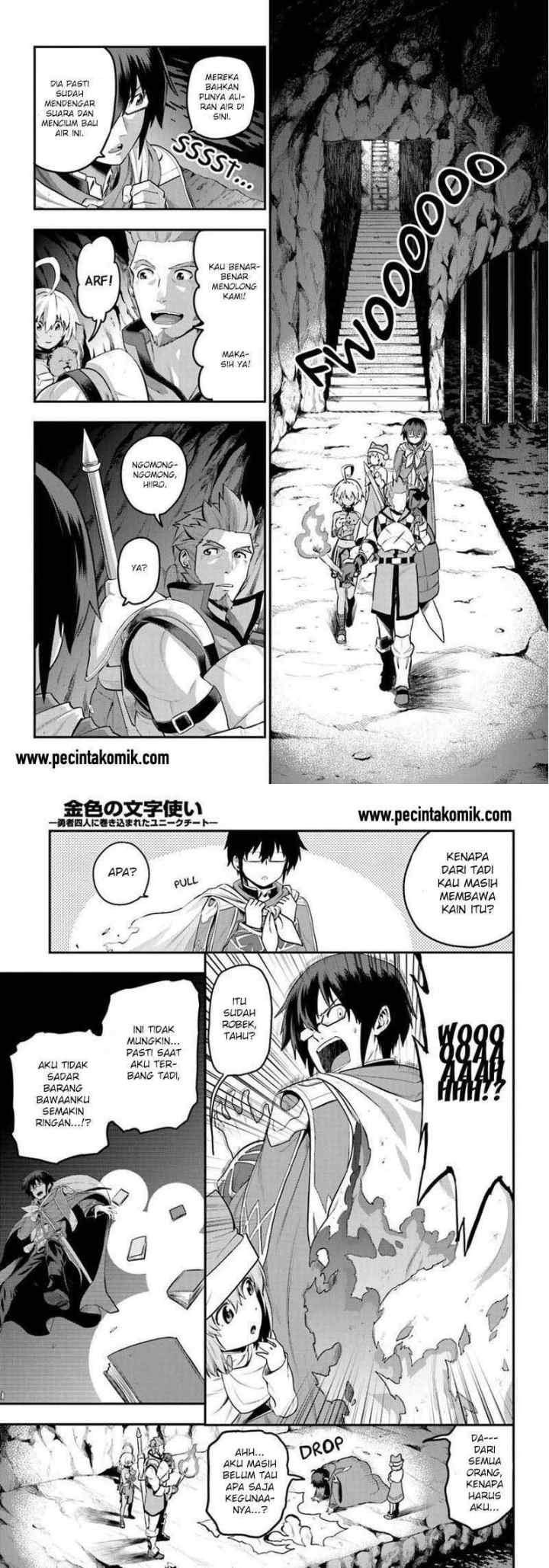 Konjiki no Moji Tsukai: Yuusha Yonin ni Makikomareta Unique Cheat chapter 15 halaman 14