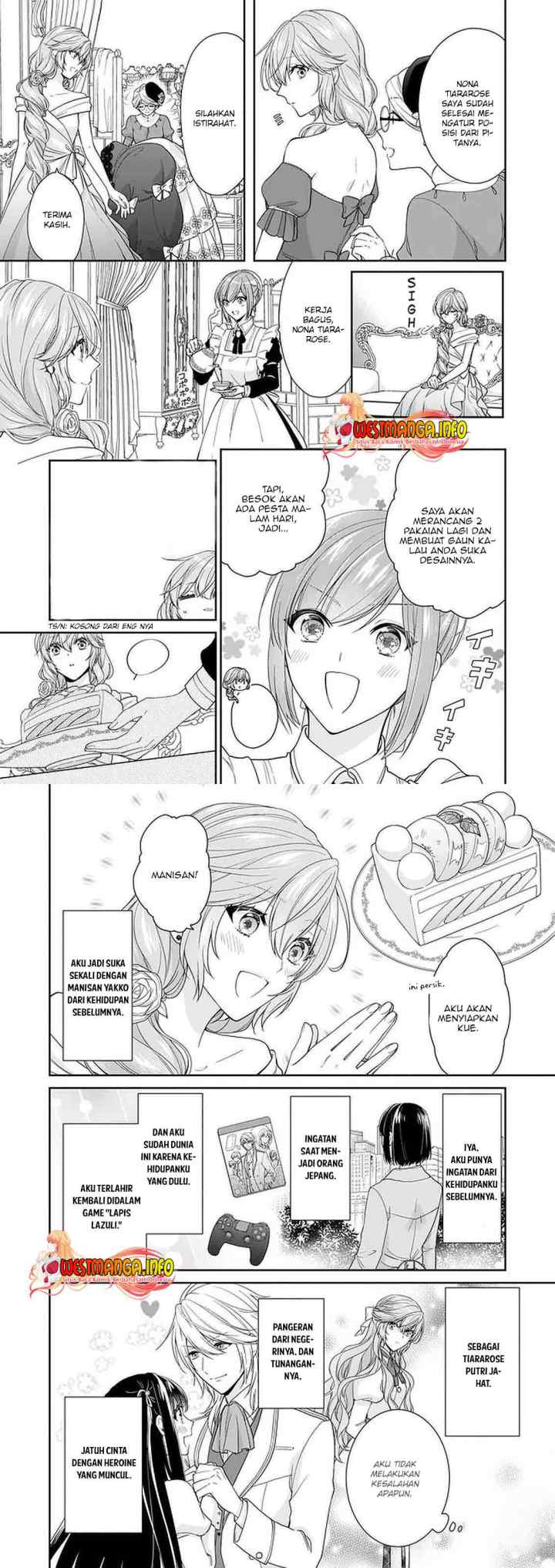 Akuyaku Reijou wa Ringoku no Outaishi ni Dekiai sareru chapter 25 halaman 4
