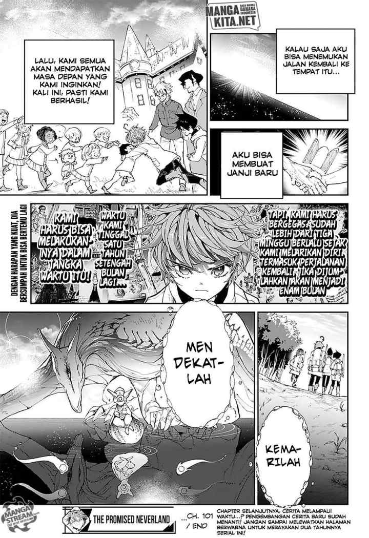Yakusoku no Neverland chapter 101 halaman 19