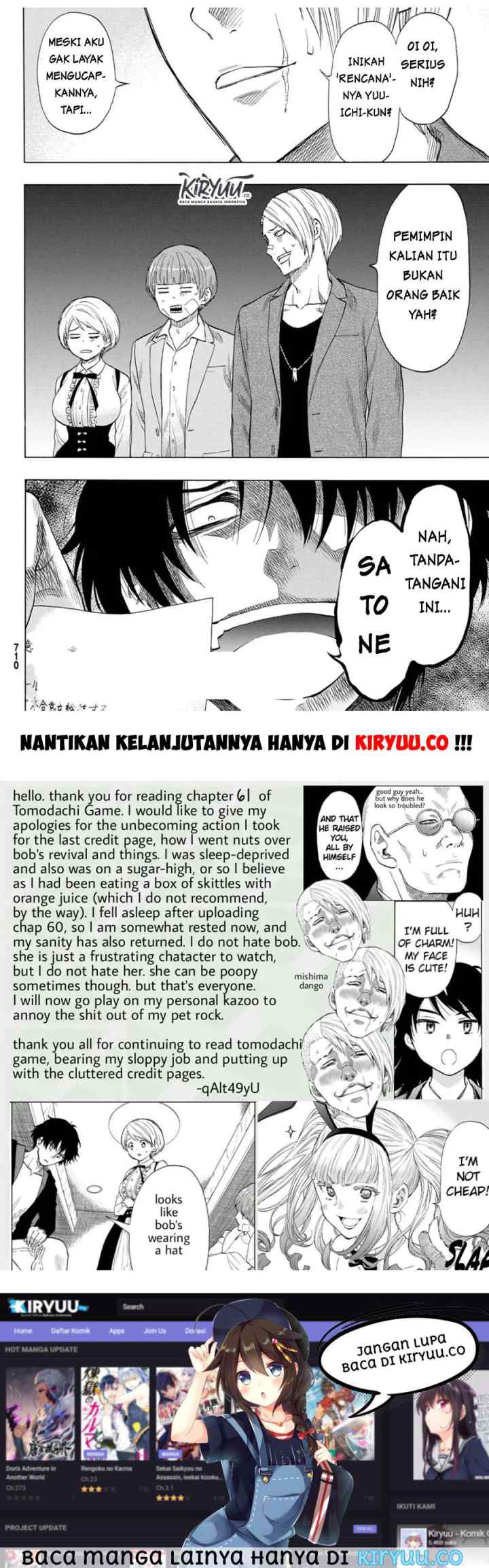Tomodachi Game chapter 61 halaman 15