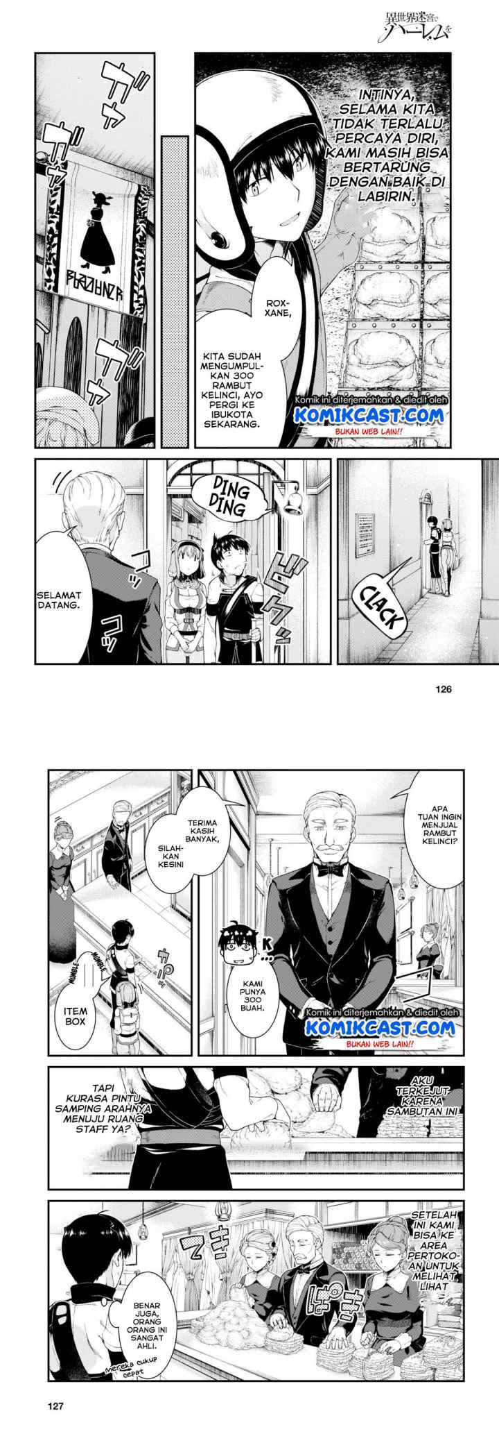 Isekai Meikyuu de Harem wo chapter 35 halaman 7