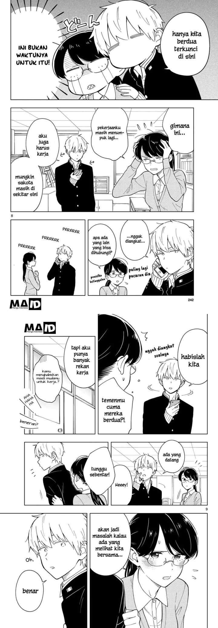 Sensei wa Koi wo Oshierarenai chapter 8 halaman 6