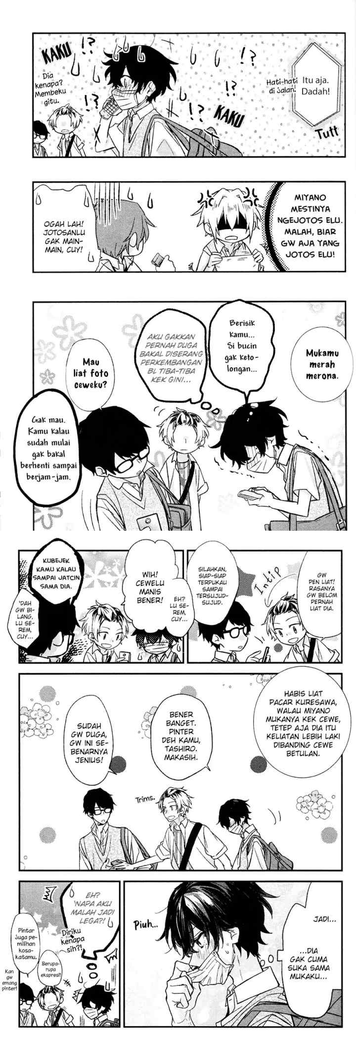 Sasaki to Miyano chapter 15 halaman 13