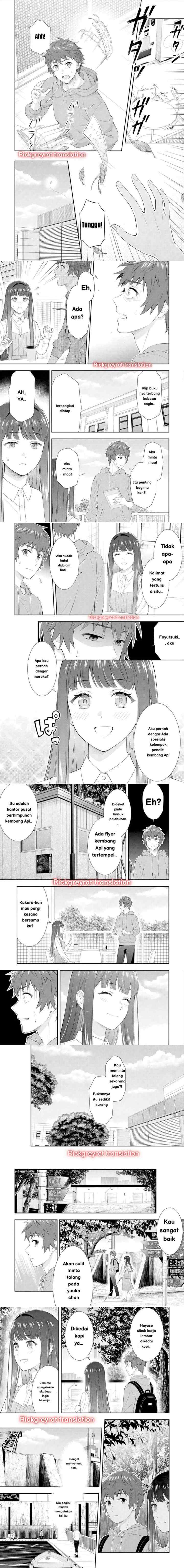 Toumei na Yoru ni Kakeru-kun to, Me ni Mienai Koi wo Shita chapter 3 halaman 14