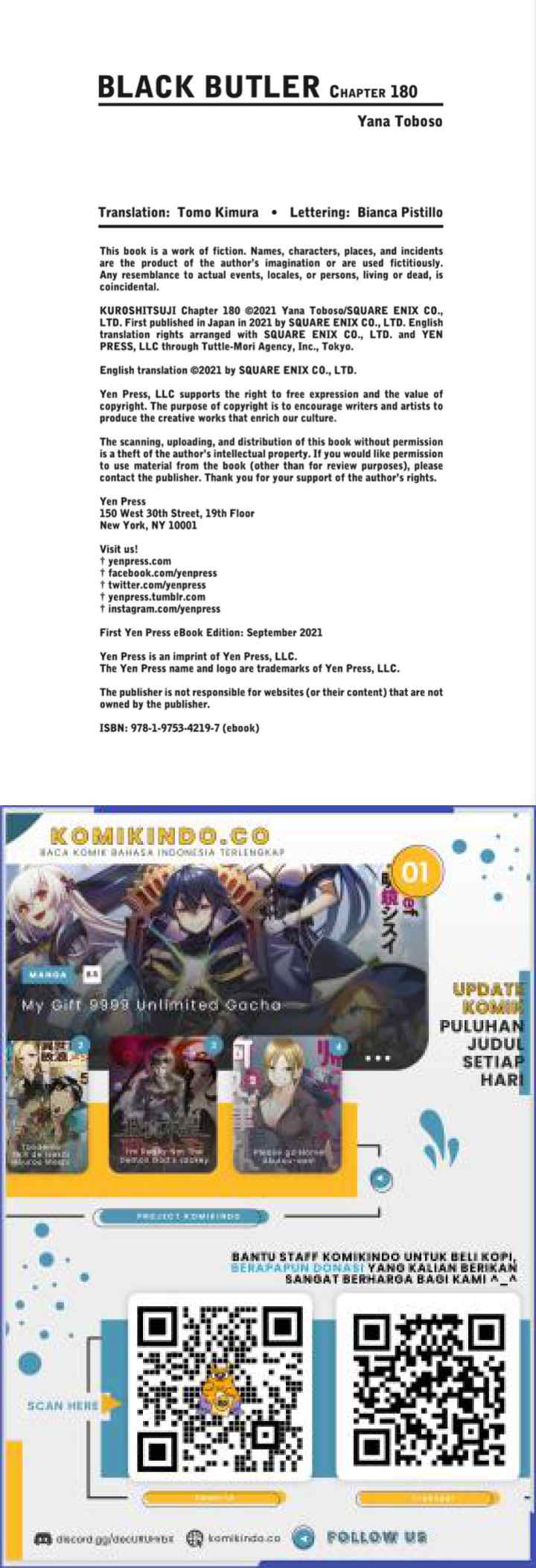 Kuroshitsuji chapter 180 halaman 15