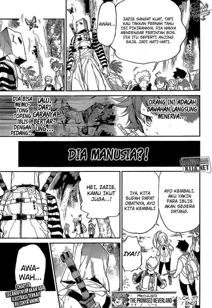 Yakusoku no Neverland chapter 117 halaman 19