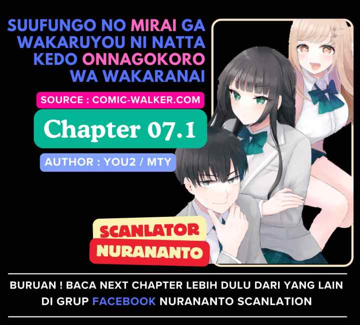 Suufungo no Mirai ga Wakaru You ni Natta Kedo, Onnagokoro wa Wakaranai chapter 7.1 halaman 17