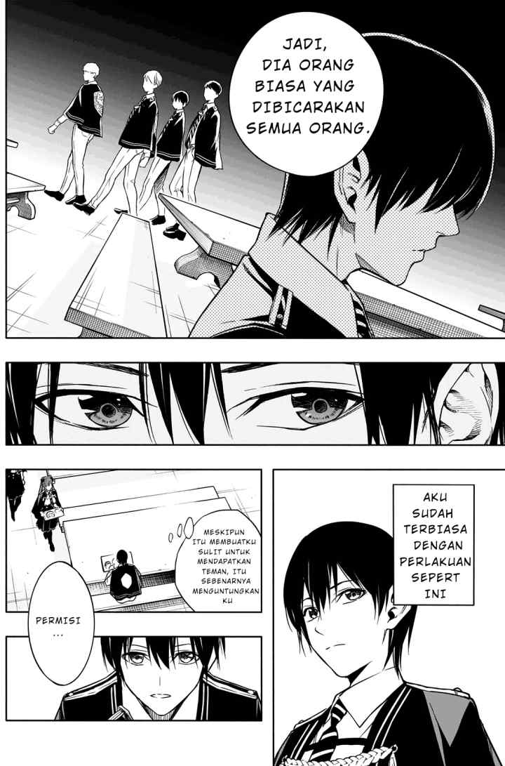 Ouritsu Mahou Gakuen no Saika Sei: Slum Agari no Saikyou Mahoushi, Kizoku darake no Gakuen de Musou suru chapter 13 halaman 6