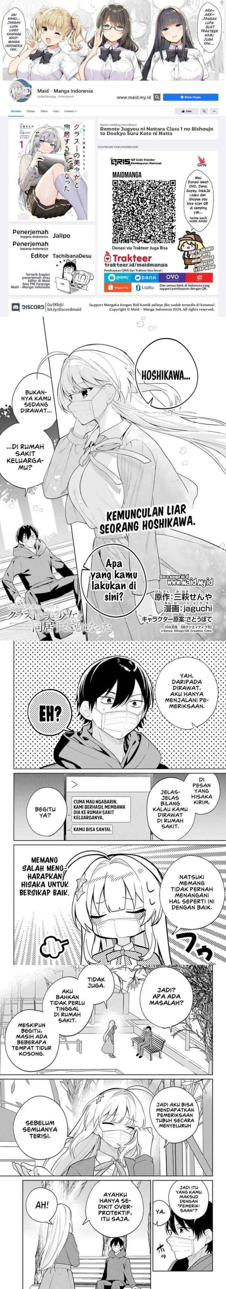 Remote Jugyou ni Nattara Class 1 no Bishoujo to Doukyo Suru Koto ni Natta chapter 11 halaman 10