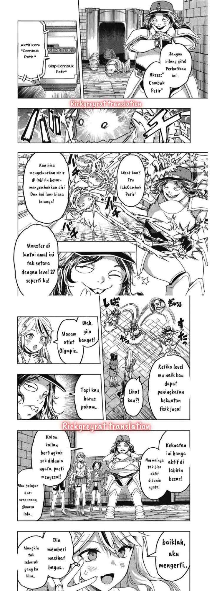 Gal to Dungeon to Shuukai Okure no Tansaku Eiyuutan ~Moto Legend Ima wa Wakeari tei Rank Tansakushana Ore ga, S-Kyuu Gal ni Natsukare Makutte Ikusei wo Makase Sareta~ chapter 1.2 halaman 4