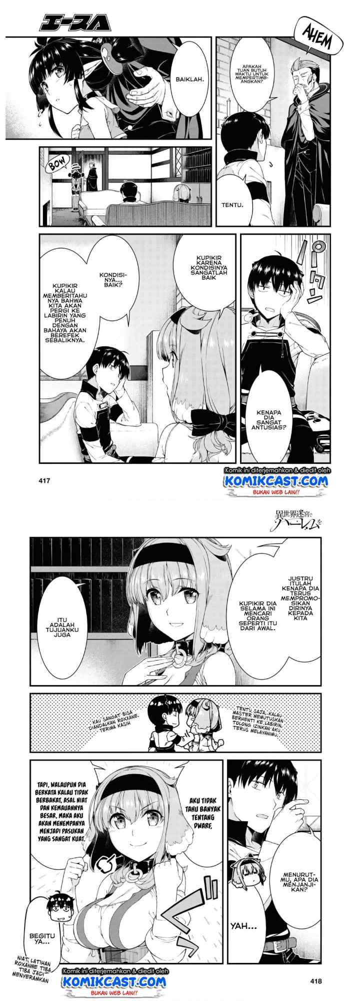 Isekai Meikyuu de Harem wo chapter 38 halaman 6