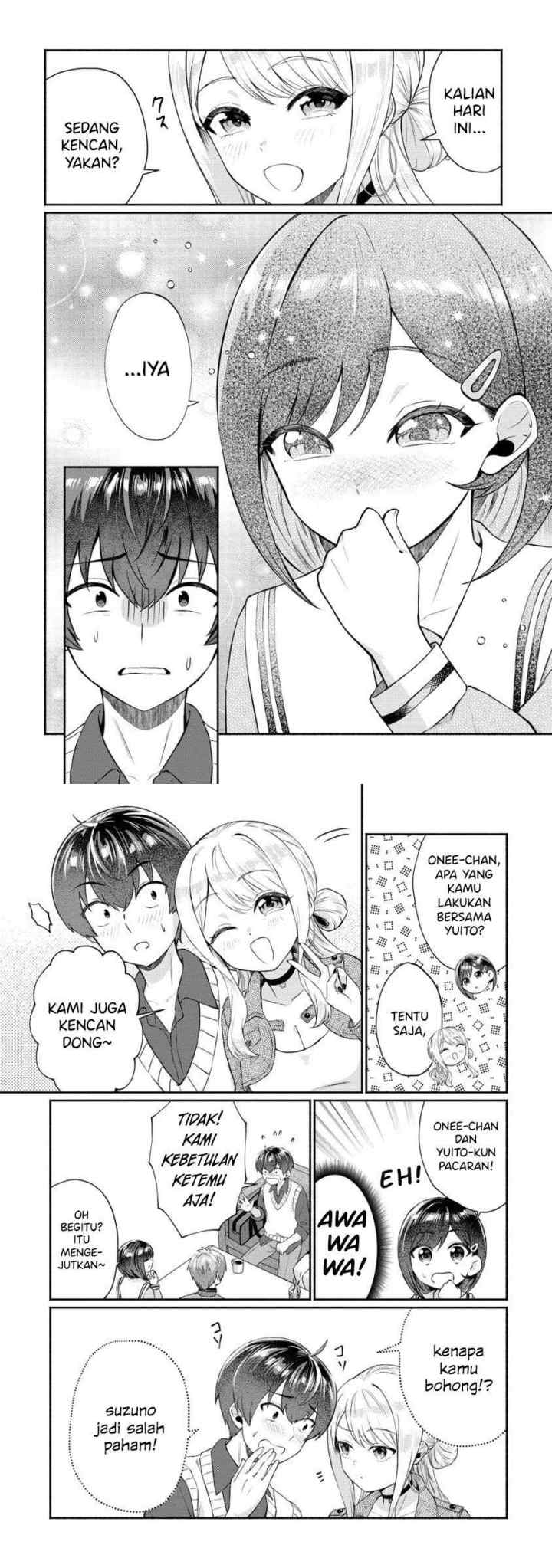 Douyara Ore wa Imadoki Gal na Toshiue Osananajimi kara Gekiomo Kanjou wo Mukerareteiru Rashii chapter 7 halaman 8