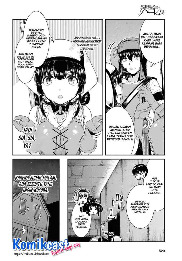 Isekai Meikyuu de Harem wo chapter 50 halaman 9