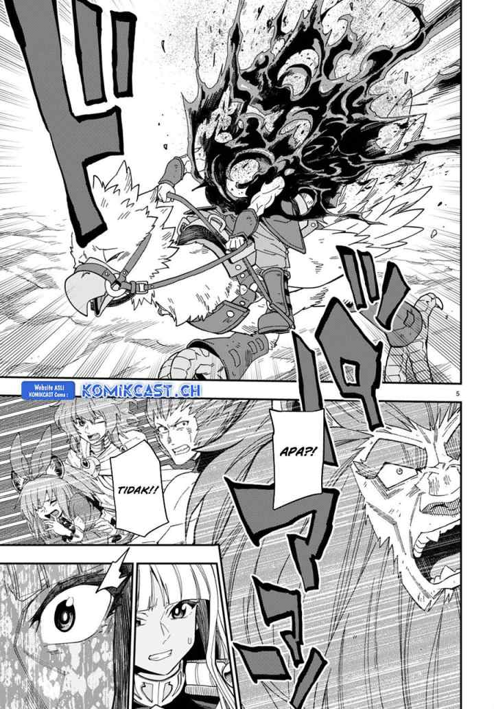Konjiki no Moji Tsukai: Yuusha Yonin ni Makikomareta Unique Cheat chapter 95.5 halaman 6