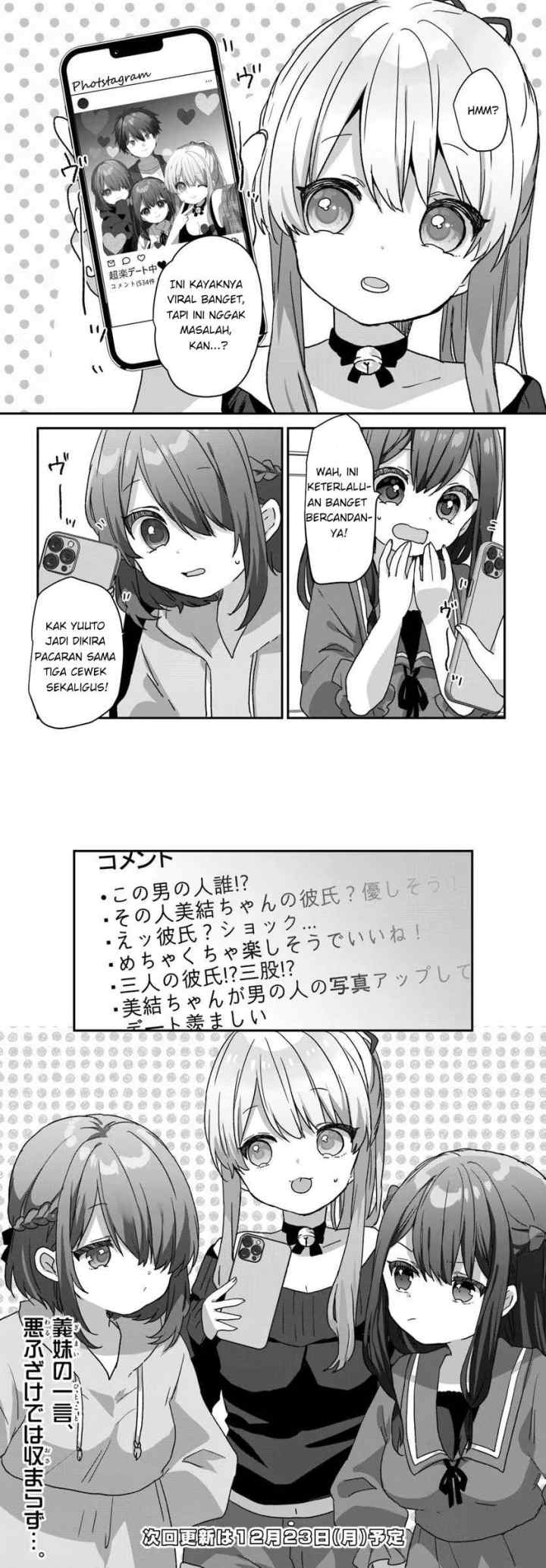 Daigaku Nyuugakuji Kara Uwasa Sareteita Bishoujo San Shimai, Ikiwakareteita Gimai Datta chapter 2.2 halaman 9
