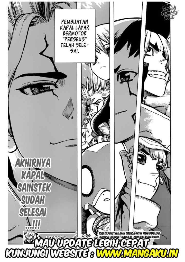 Dr. Stone chapter 99 halaman 18