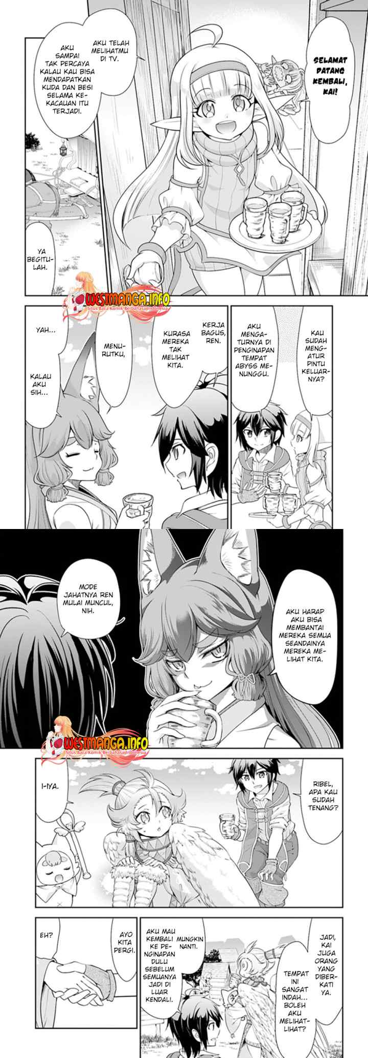 Tenohira Kaitaku Mura de Isekai Kenkokuki: Fueteku Yome-tachi to Nonbiri Mujintou Life chapter 28 halaman 6