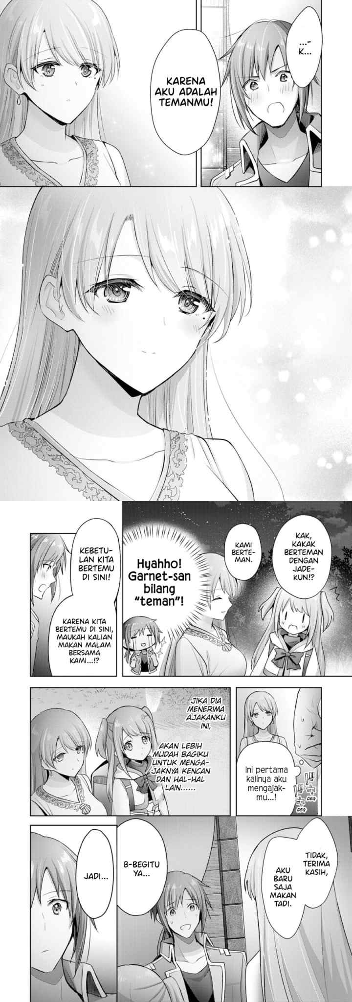 Uketsukejo ni Kokuhaku Shitakute Girudo ni Kayoitsumetara Eiyu ni Natteta chapter 9 halaman 8