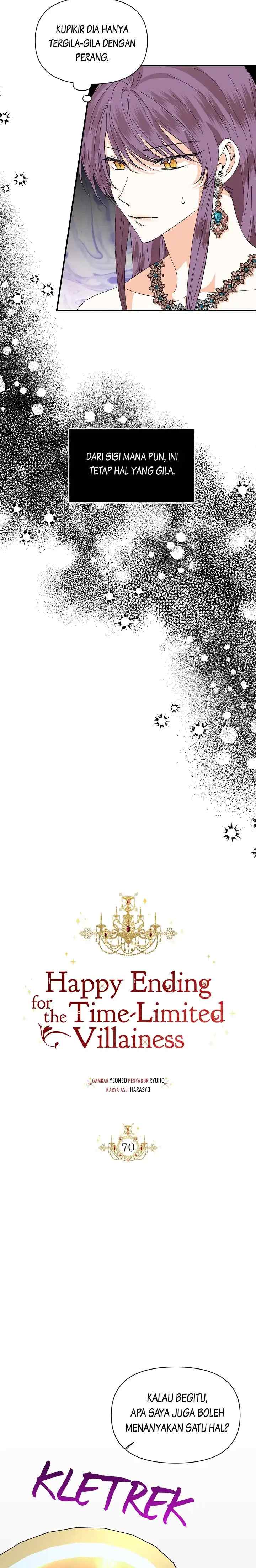 Happy Ending for the Time-Limited Villainess chapter 70 halaman 12