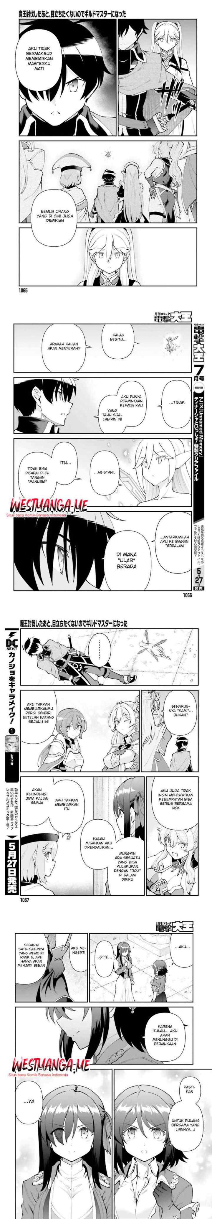 Maou Toubatsu Shita Ato, Medachitakunai node Guild Master ni Natta chapter 53 halaman 4