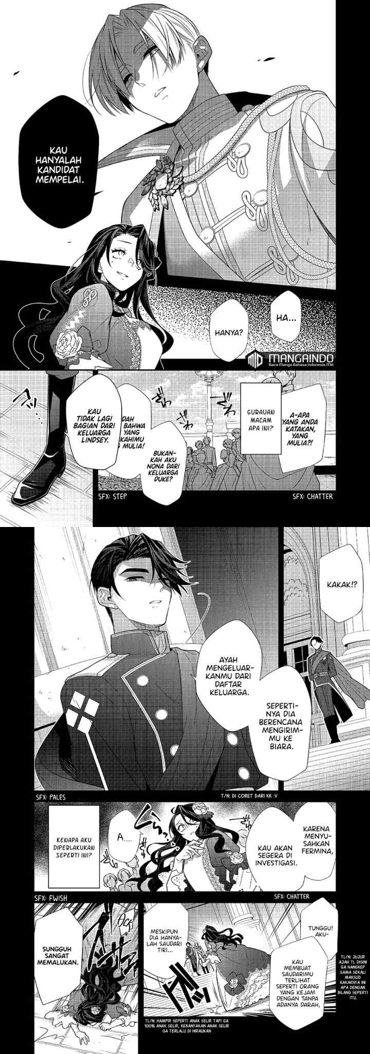 Danzaisareta Akuyaku Reijou wa, Gyakkou shite Kanpeki na Akujo wo Mezasu chapter 1.1 halaman 4