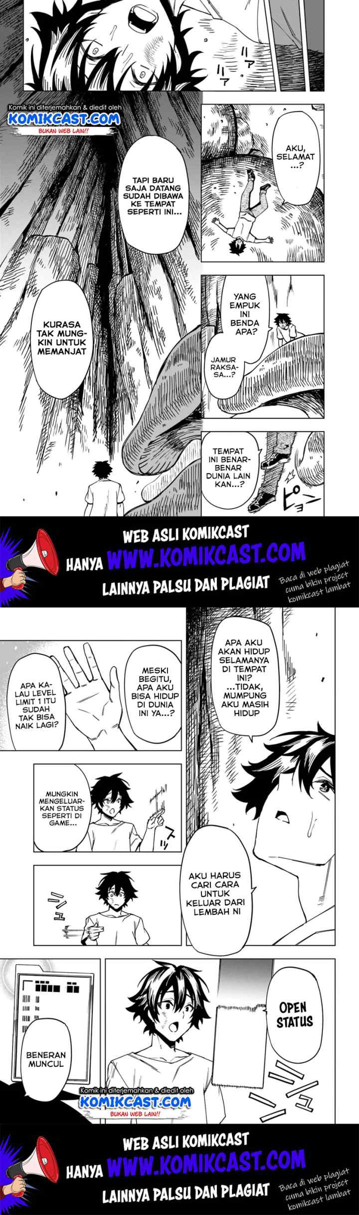Genkai Level 1 kara no Nariagari: Saijaku Level no Ore ga Isekai Saikyou ni Naru made chapter 1 halaman 7