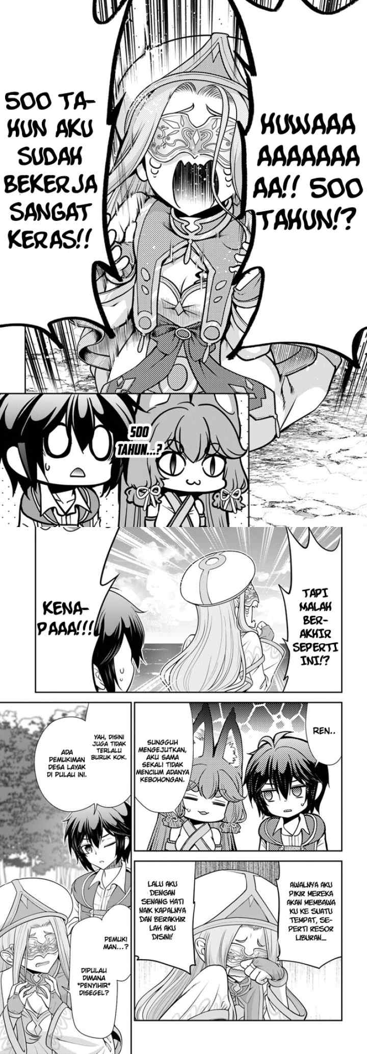 Tenohira Kaitaku Mura de Isekai Kenkokuki: Fueteku Yome-tachi to Nonbiri Mujintou Life chapter 47 halaman 9
