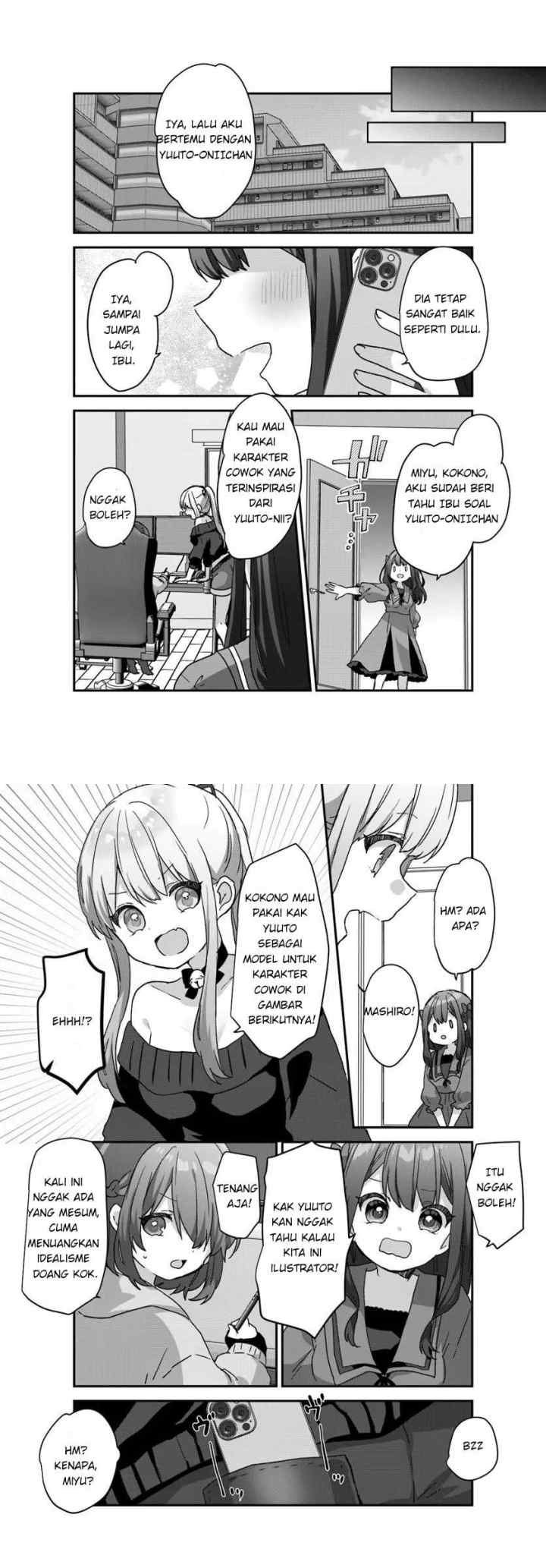 Daigaku Nyuugakuji Kara Uwasa Sareteita Bishoujo San Shimai, Ikiwakareteita Gimai Datta chapter 2.2 halaman 8