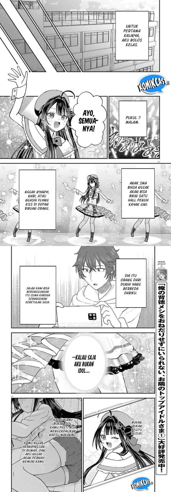 Ore no Haitoku Meshi o Onedari Sezu ni Irarenai, Otonari no Top Idol-sama chapter 10 halaman 11